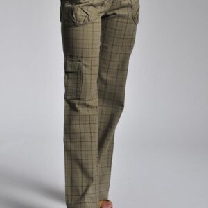 Checkered Gavin Khaki slacks